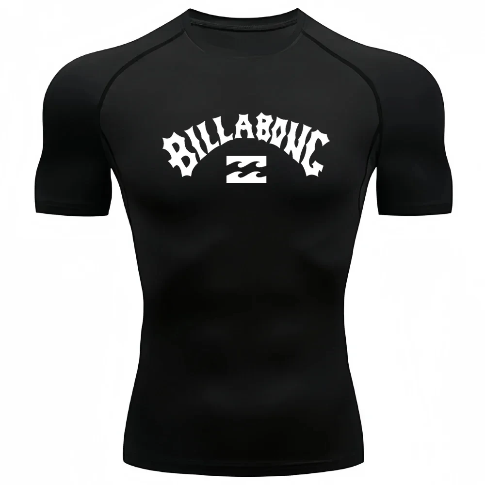 Aquatic Diving - Maglietta Rashguard da Uomo a Maniche