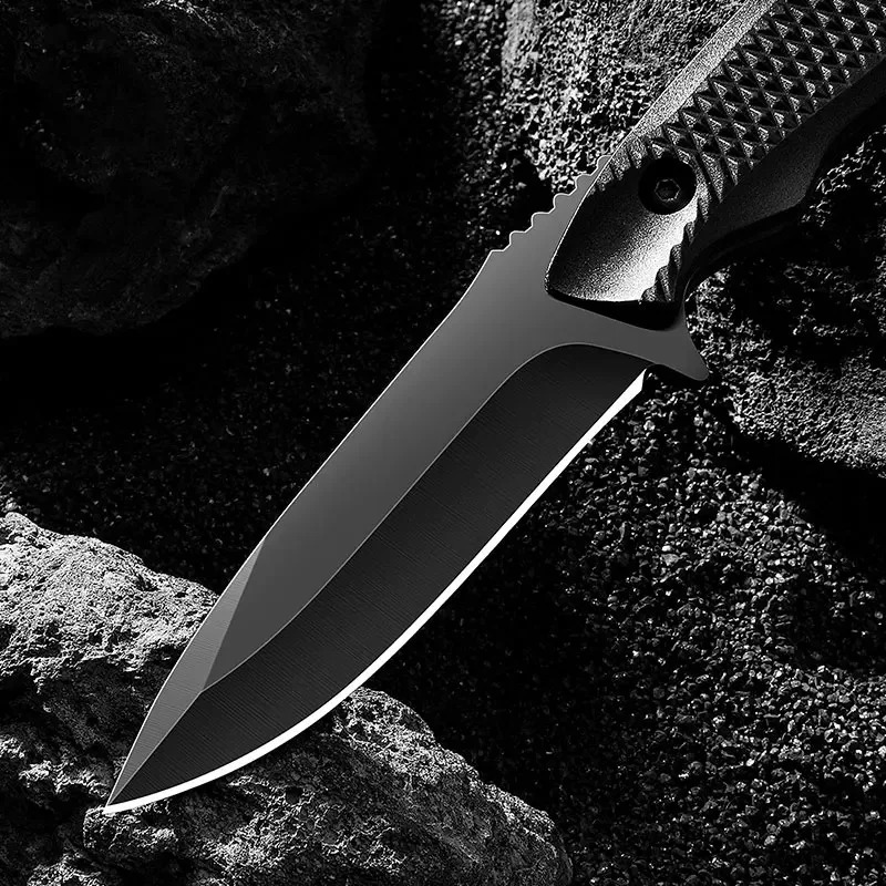 Dive Knife Titanium - Coltello tascabile con fodero in acciaio