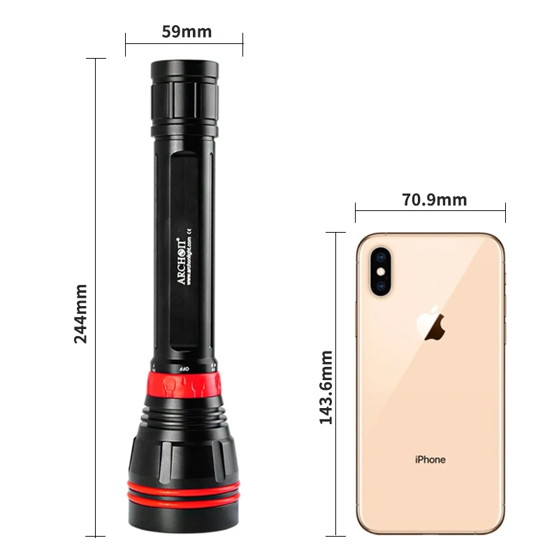 4000LM 4-LED 100M Luce subacqu - Underwater Flashlight recensione e prezzo