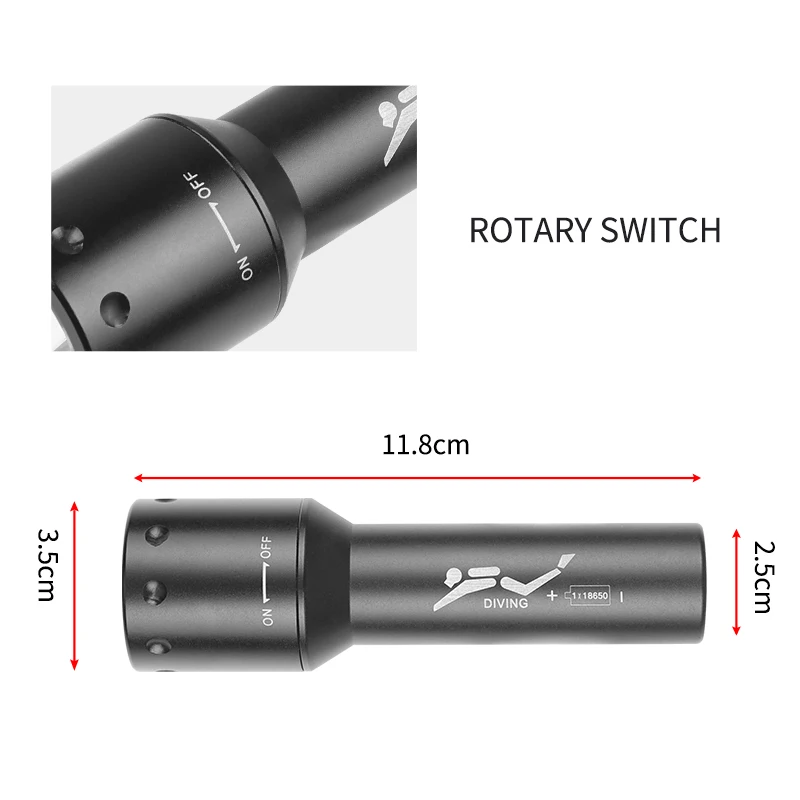 Nuova Torcia Subacquea LED T6  - Underwater Flashlight recensione e prezzo