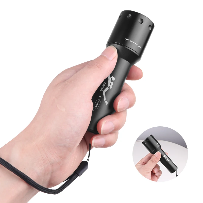 Nuova Torcia Subacquea LED T6  - Underwater Flashlight recensione e prezzo