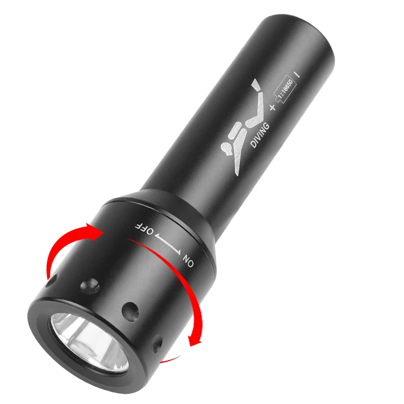 Nuova Torcia Subacquea LED T6  - Underwater Flashlight recensione e prezzo